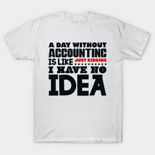 A day without accounting T-Shirt